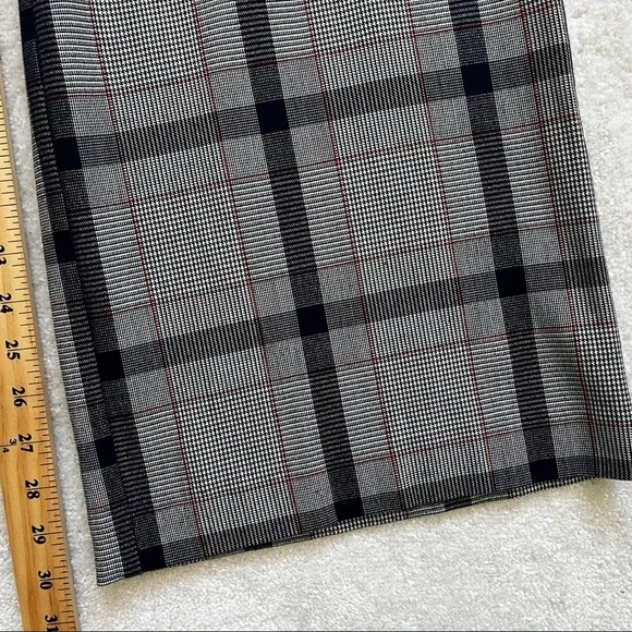 STELLA NOVA WOMENS NAVY PLAID WIDE LEG PANTS SIZE 36 or SMALL CONTEMPORARY - Picture 10 of 11